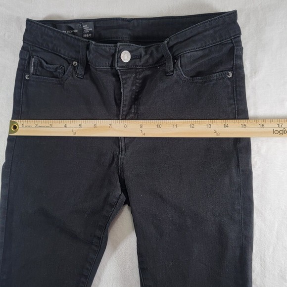 ARMANI EXCHANGE Women's Jeans Size 29 Black Super Skinny Mid-Rise Stretch Denim - Picture 10 of 16